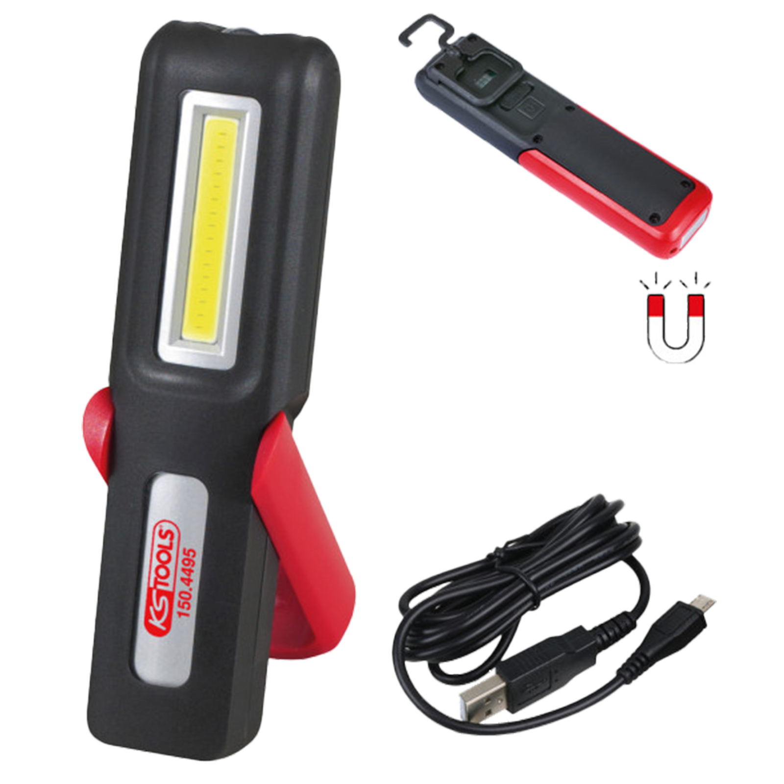 Werkstatt Handlampe mobil 3 W COB LED knickbar