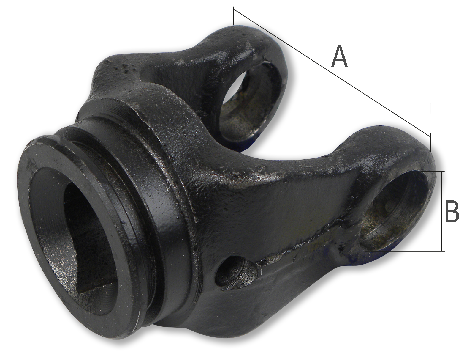 Fourche rainurée pour chambre à air adaptable sur Walterscheid