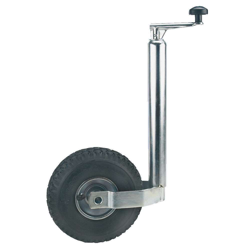 Roue jockey pour remorques de voitures, galvanisée, prête à l'air