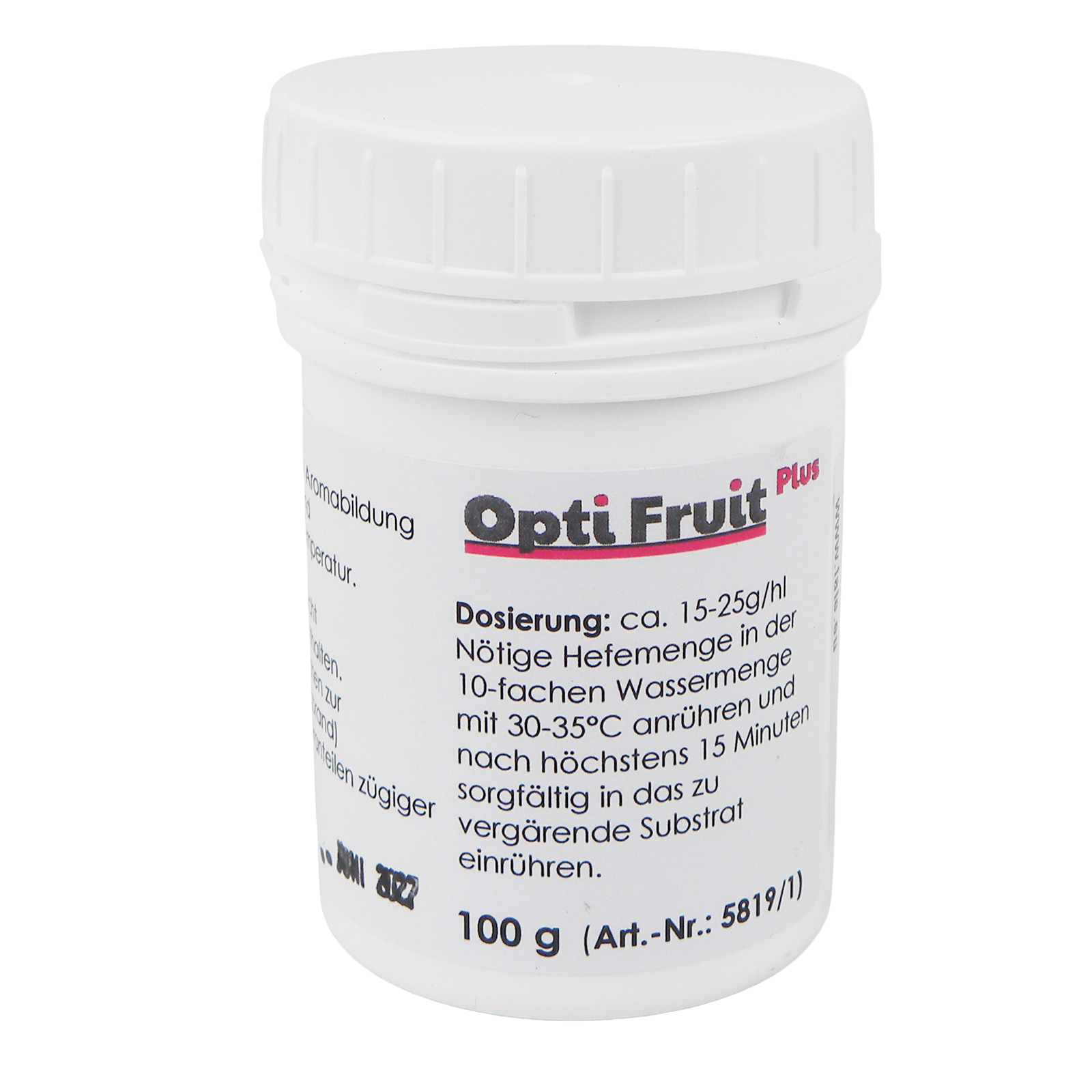 Trockenreinzuchthefe Opti Fruit Plus