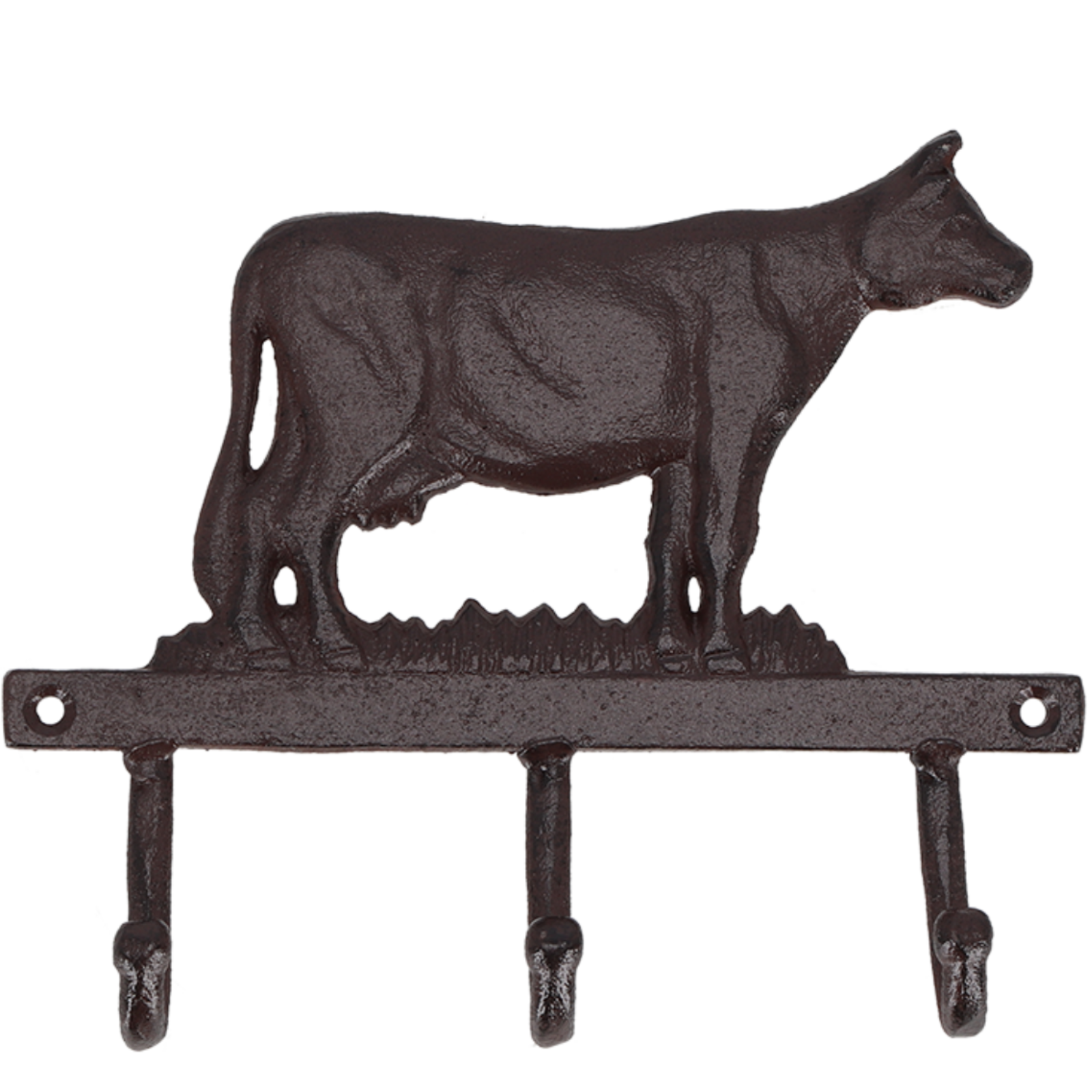 Patère triple vache en fonte