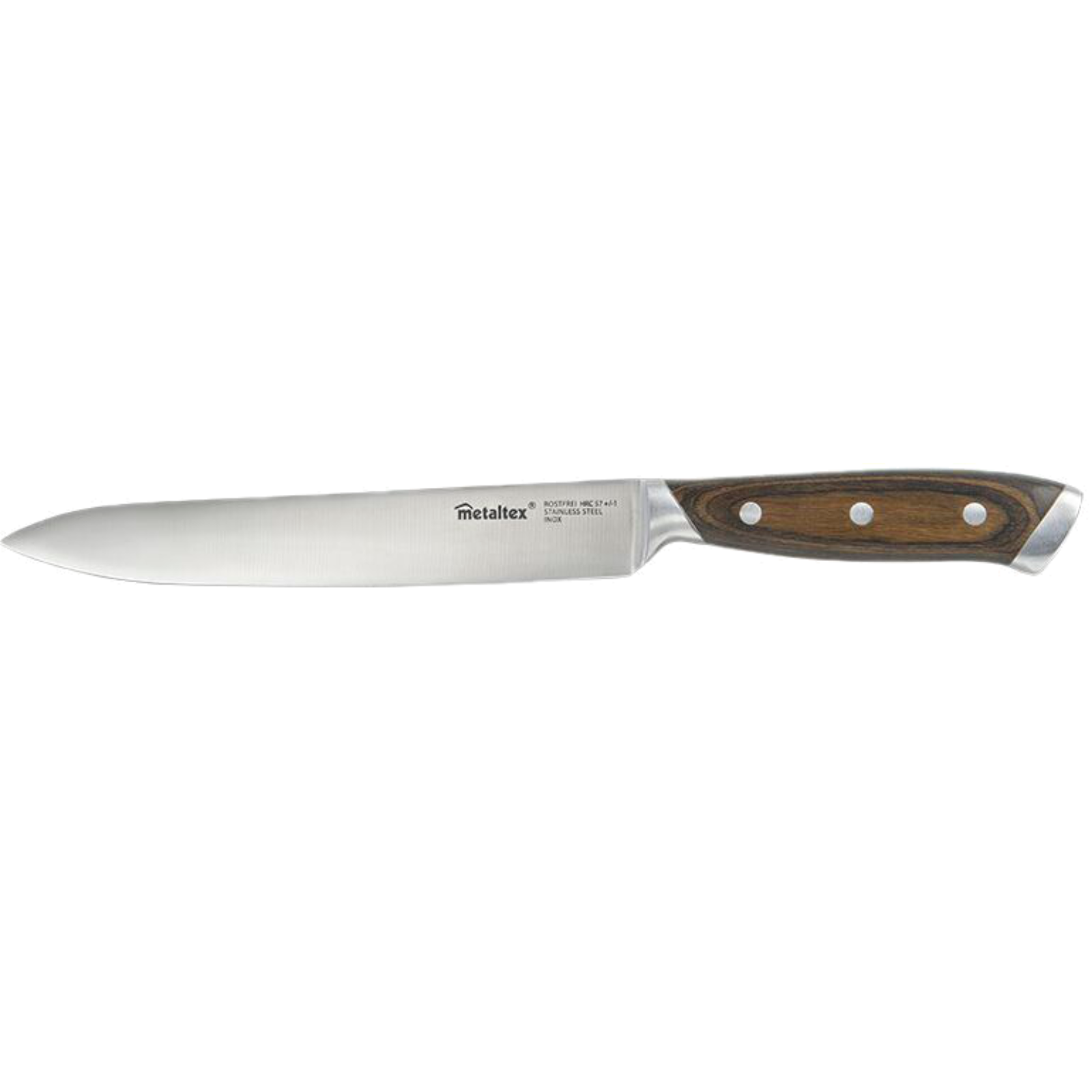  Couteau à trancher avec manche en bois
