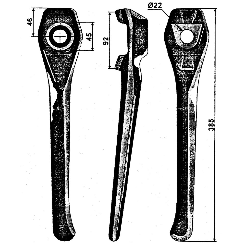 Dent de herse rotative adaptée à Lely, montage rapide
