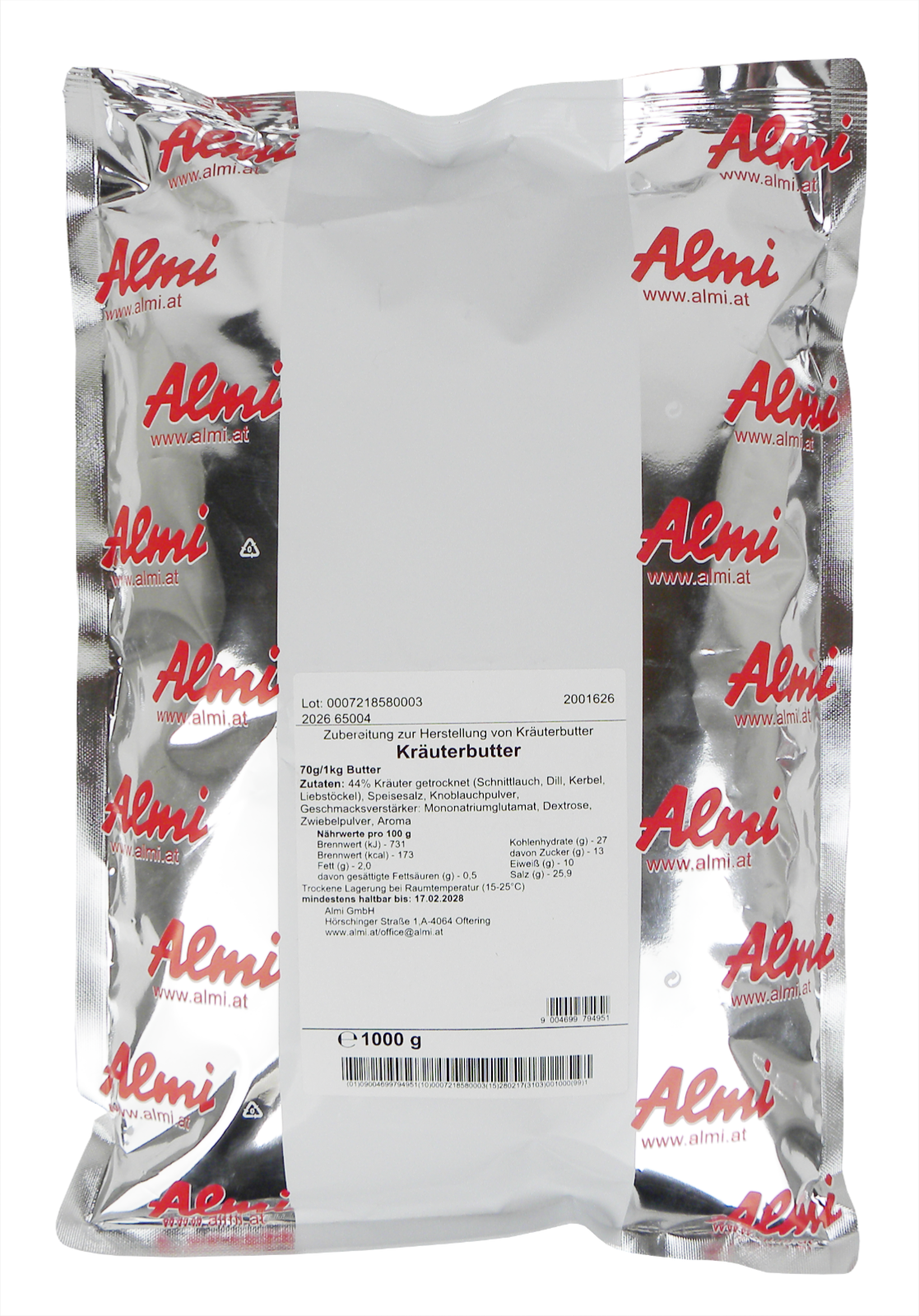 Mélange d'épices pour beurre aux herbes 1kg