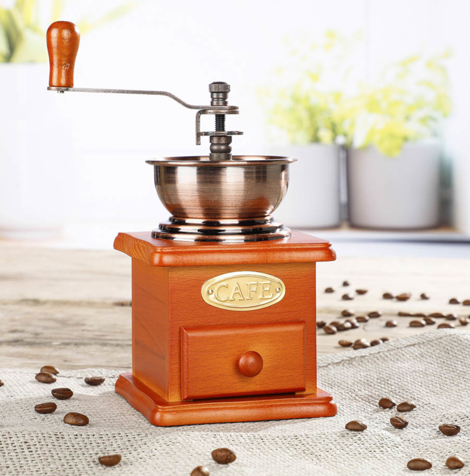 Kaffeemühle im Holzdesign