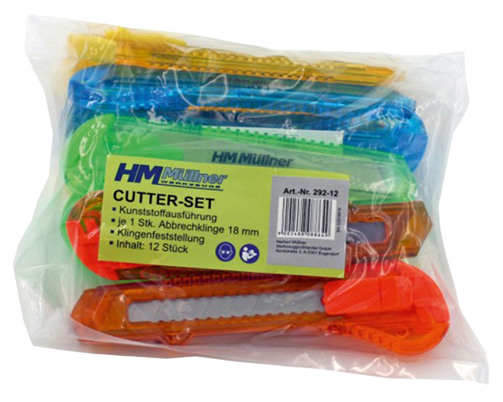 Cuttergarnitur 12-tlg. PVC