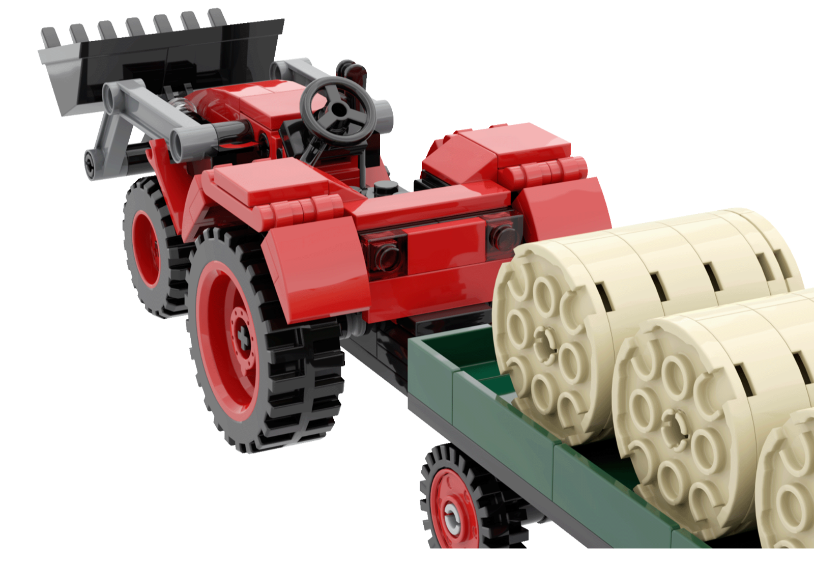 BRIXIES Plus Traktor + Anhänger