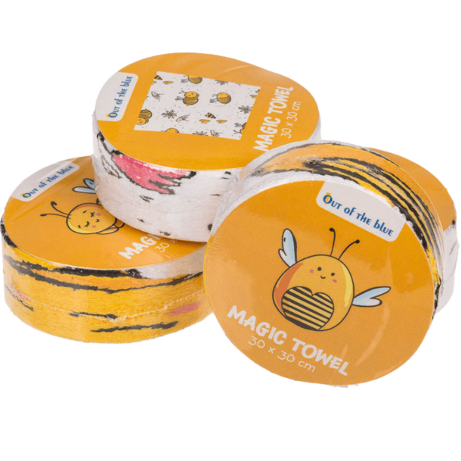  Serviette magique Abeilles 4 couleurs