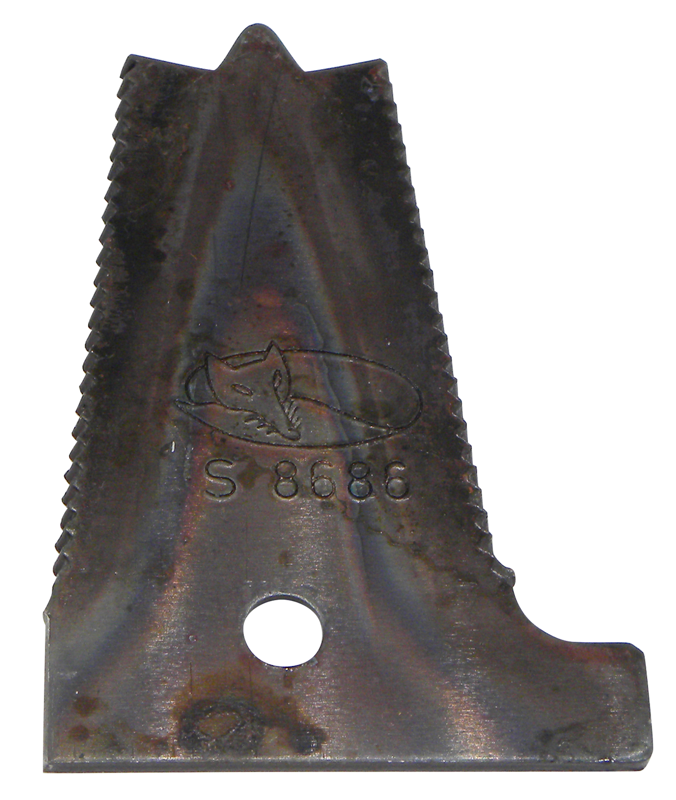 Plaque à chaussures droite, 1 trou