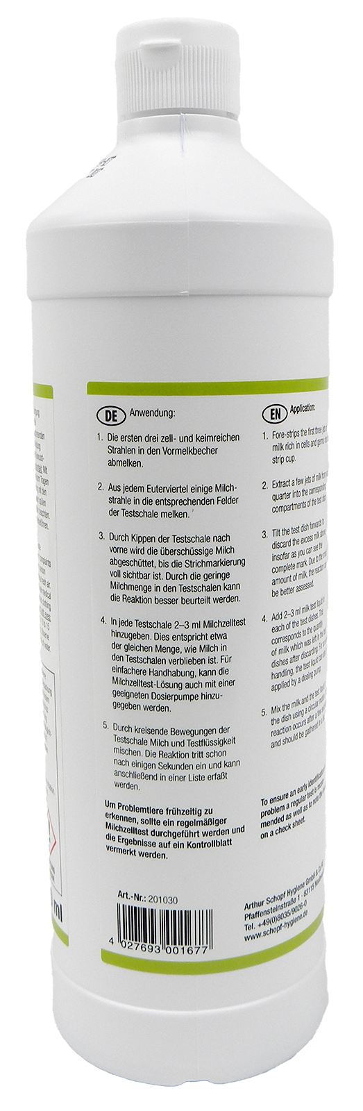 Milchzelltest Lösung 1000 ml