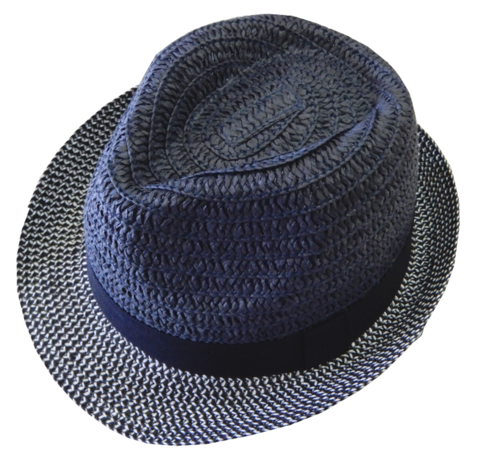 chapeau de paille bleu pour enfant