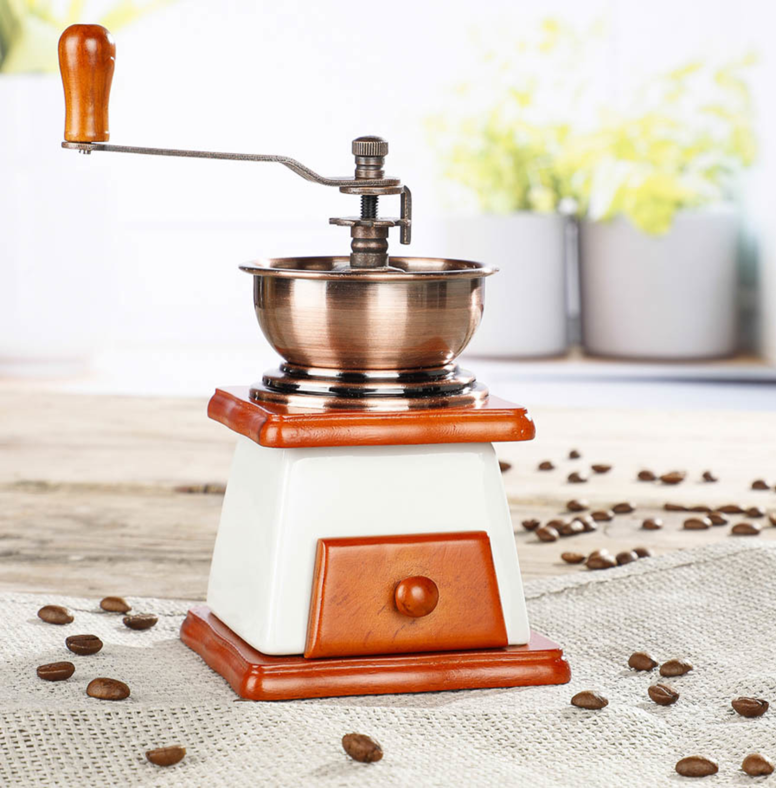 Kaffeemühle im Holzdesign