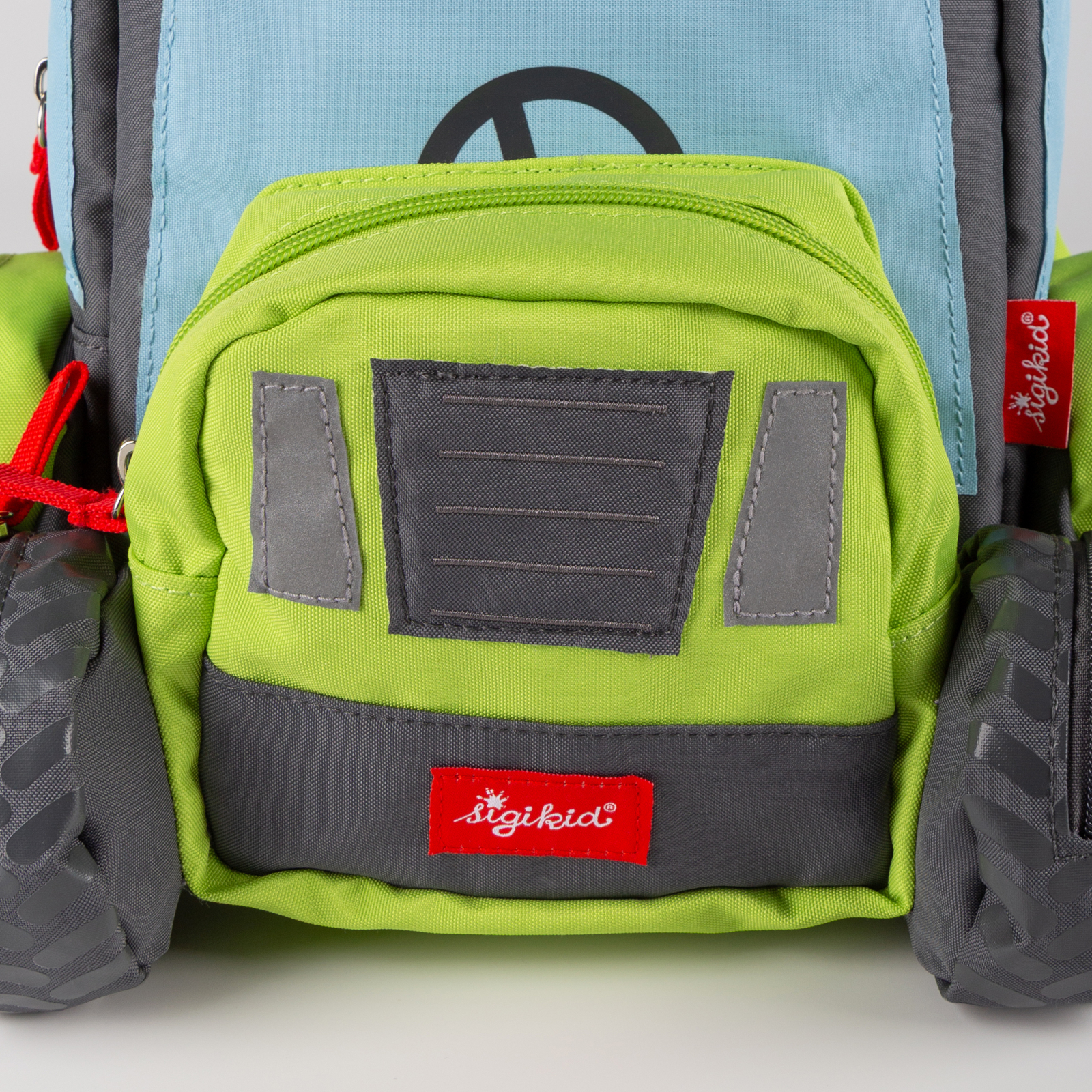 Rucksack Traktor grün