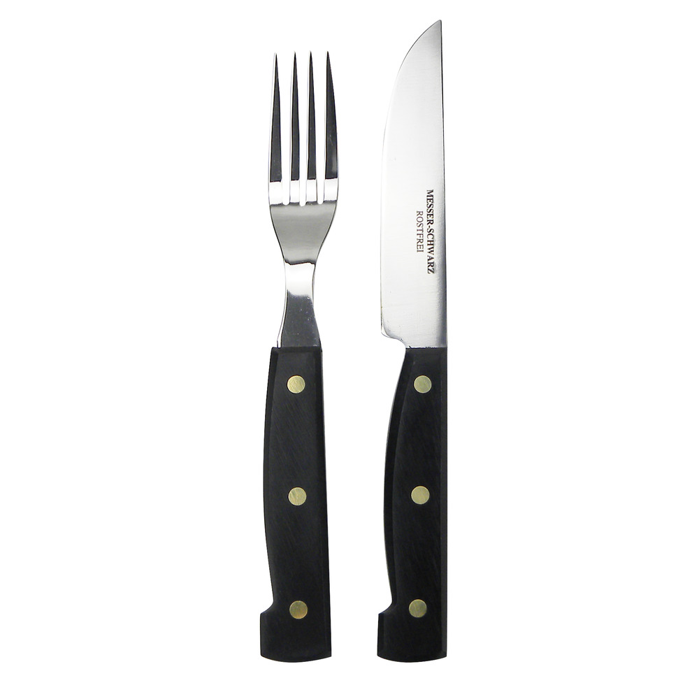 Ensemble fourchette et couteau à pipe