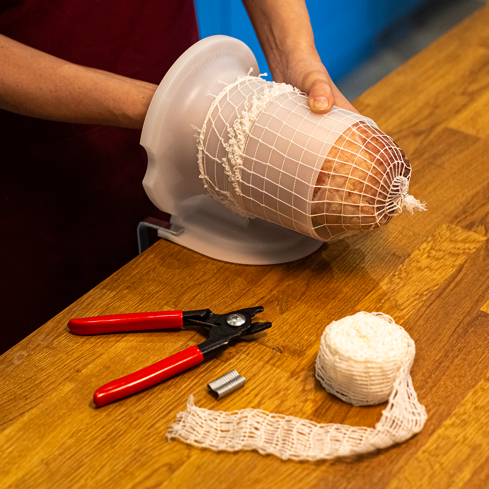 Wurstnetz weiß Ø 22 cm 4 m lang