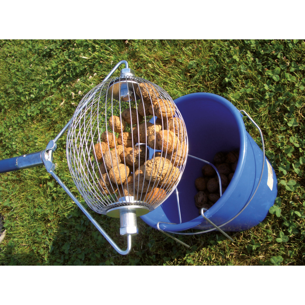 Obstsammler Roll Blitz mit Holzstiel und Entleerungsbügel, für Äpfel und Birnen