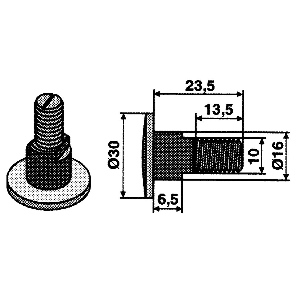 Boulon de lame adaptable sur KUHN