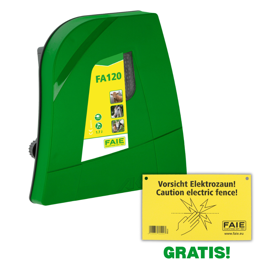 Électrificateur de clôture électrique FA120 - 230V