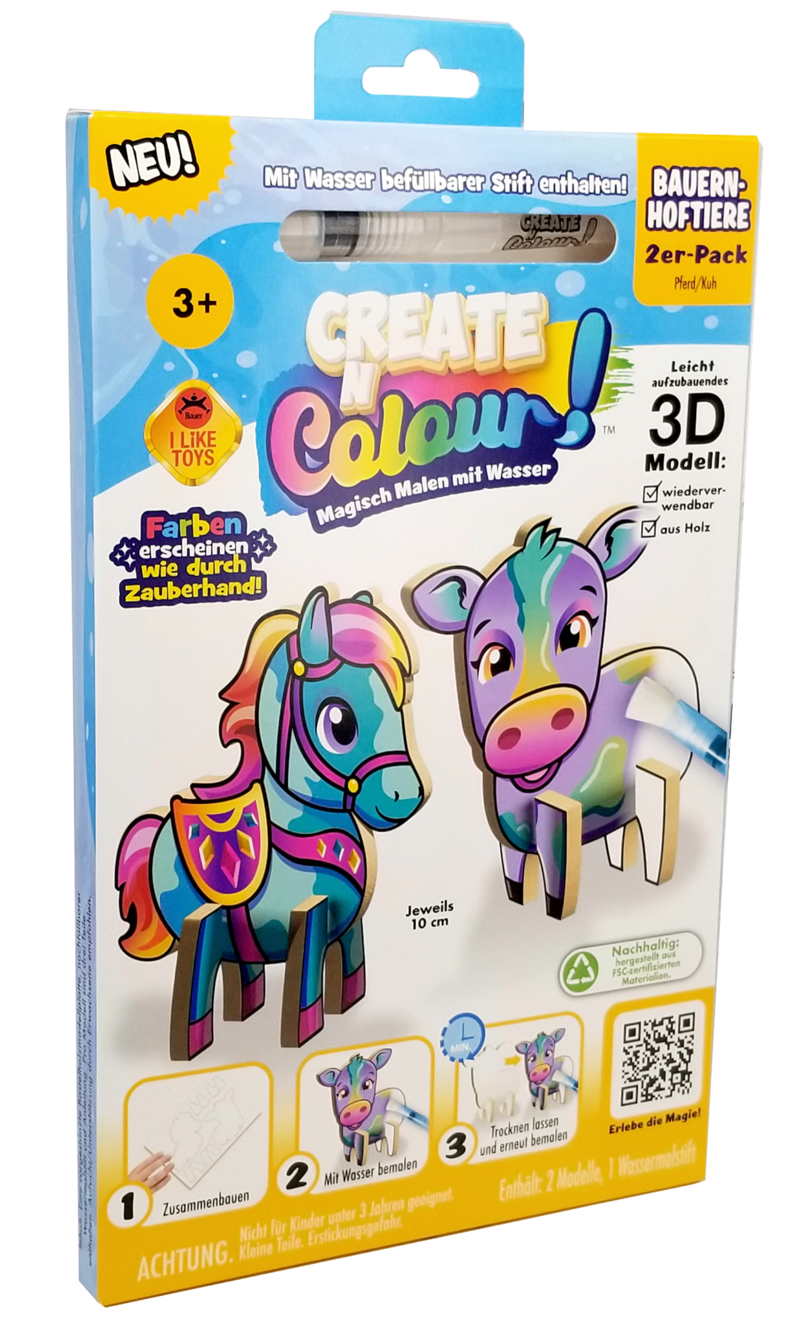Créer un cheval et une vache à colorier