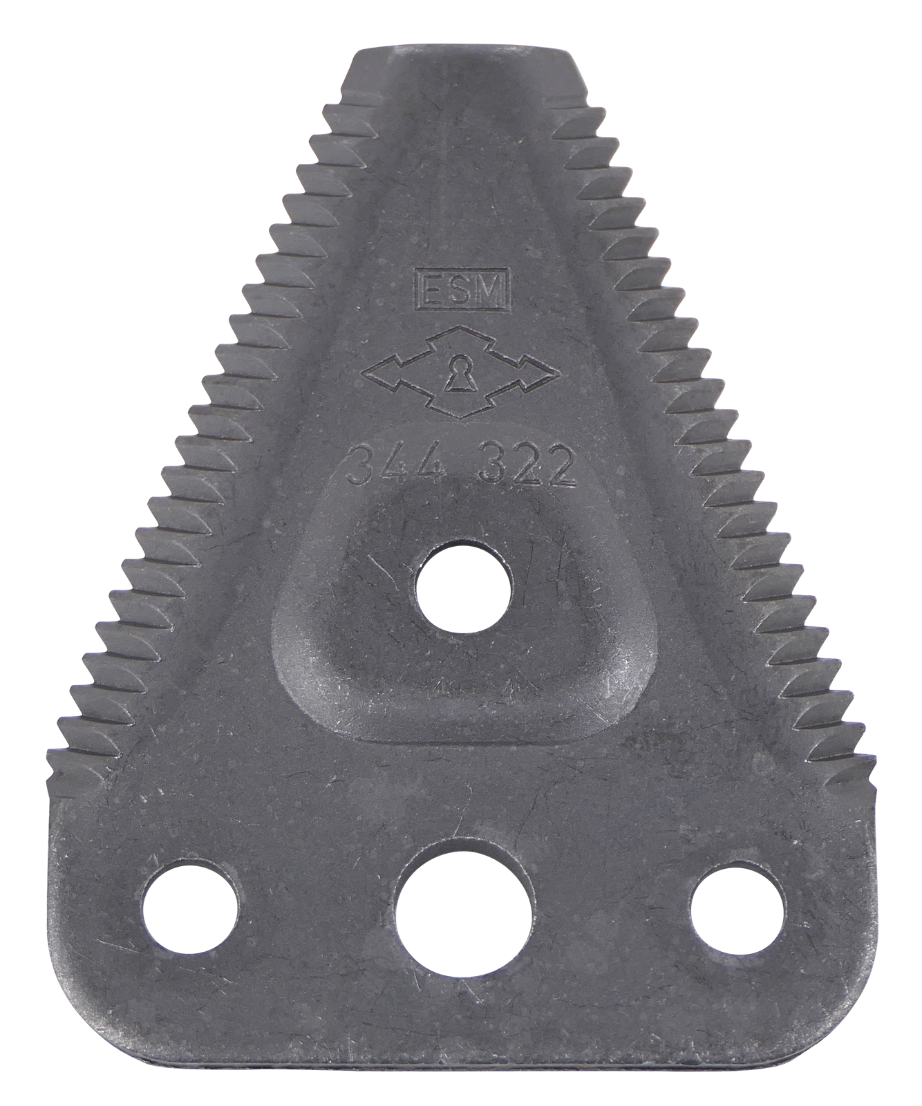 Lame de tondeuse dentée, 3 trous, pour Busatis double lame, au lieu de 5802.009.21, 344.3221