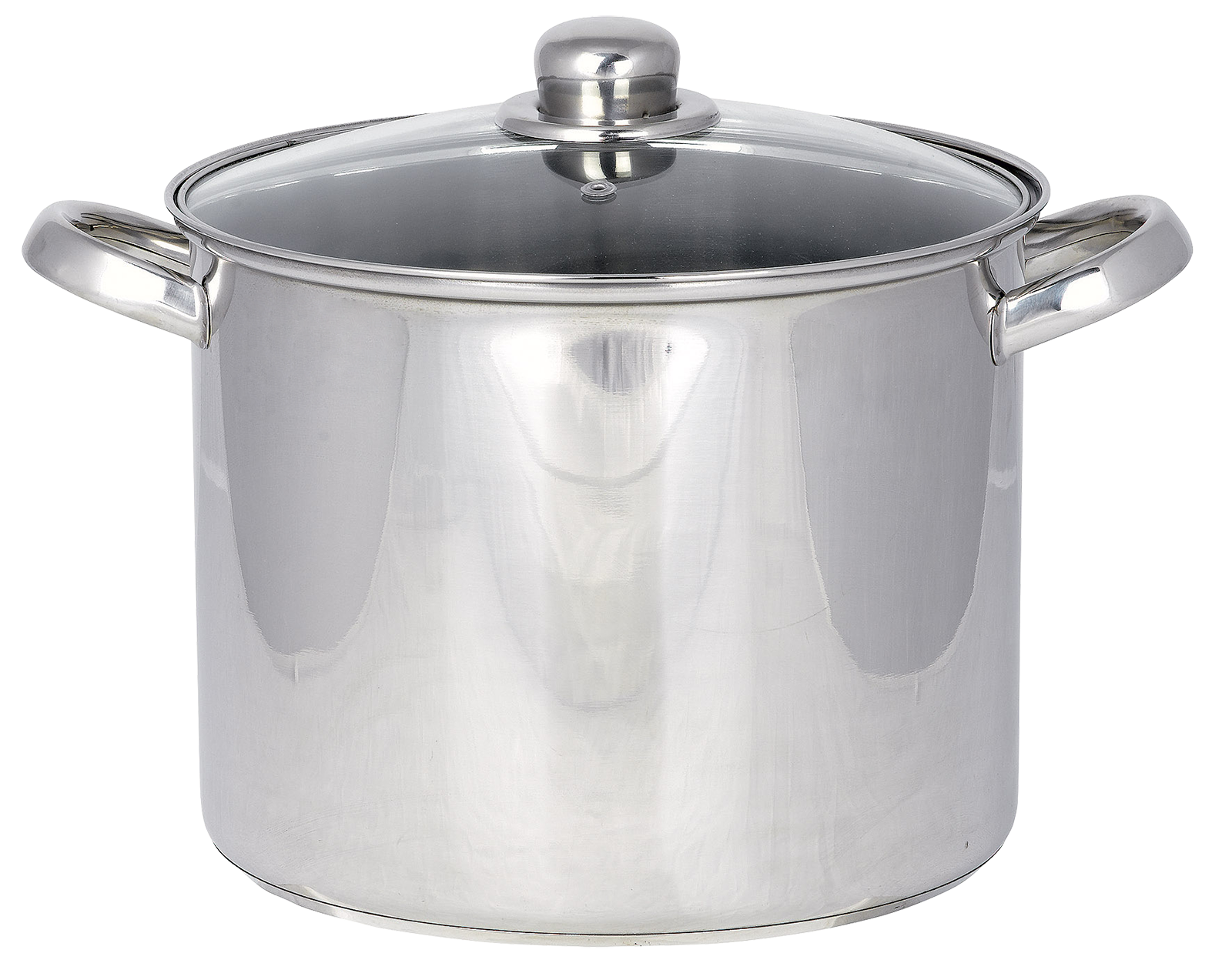 Marmite universelle en acier inoxydable 9 L avec couvercle en verre