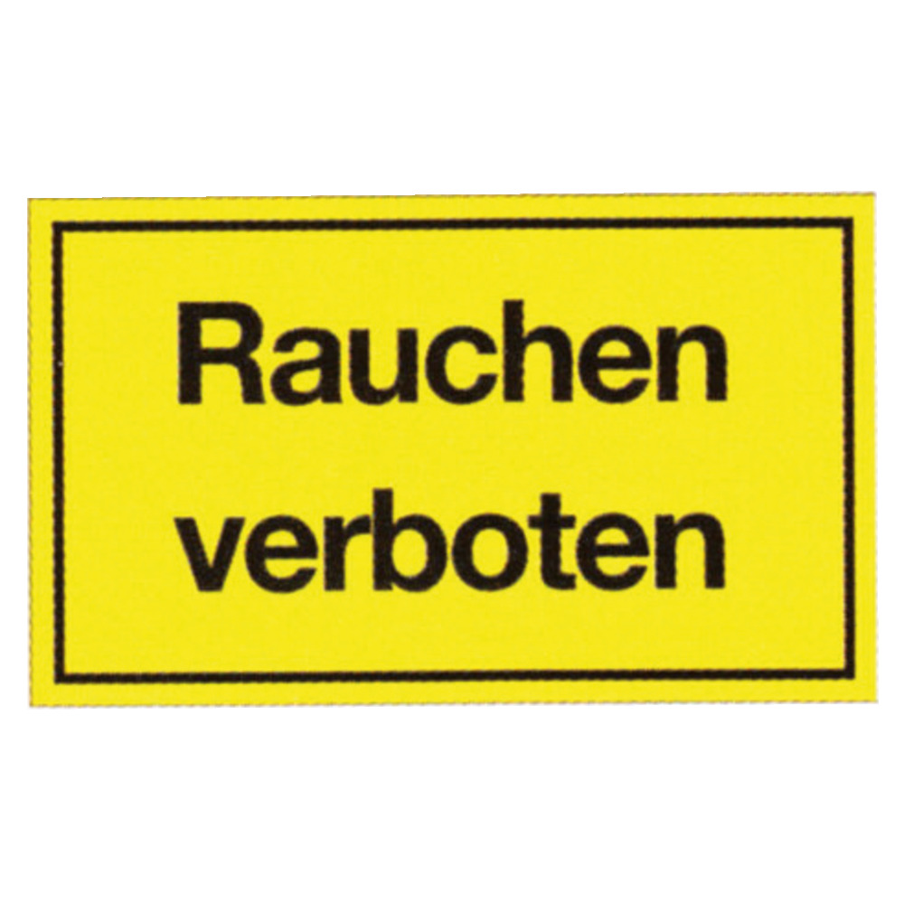 Warntafel 'Rauchen verboten'