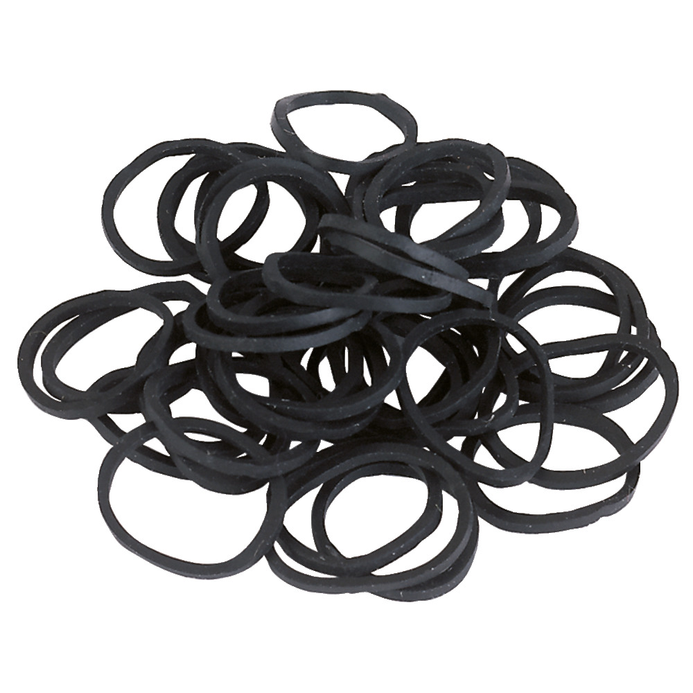 Crinière en caoutchouc noir, 500 pièces.