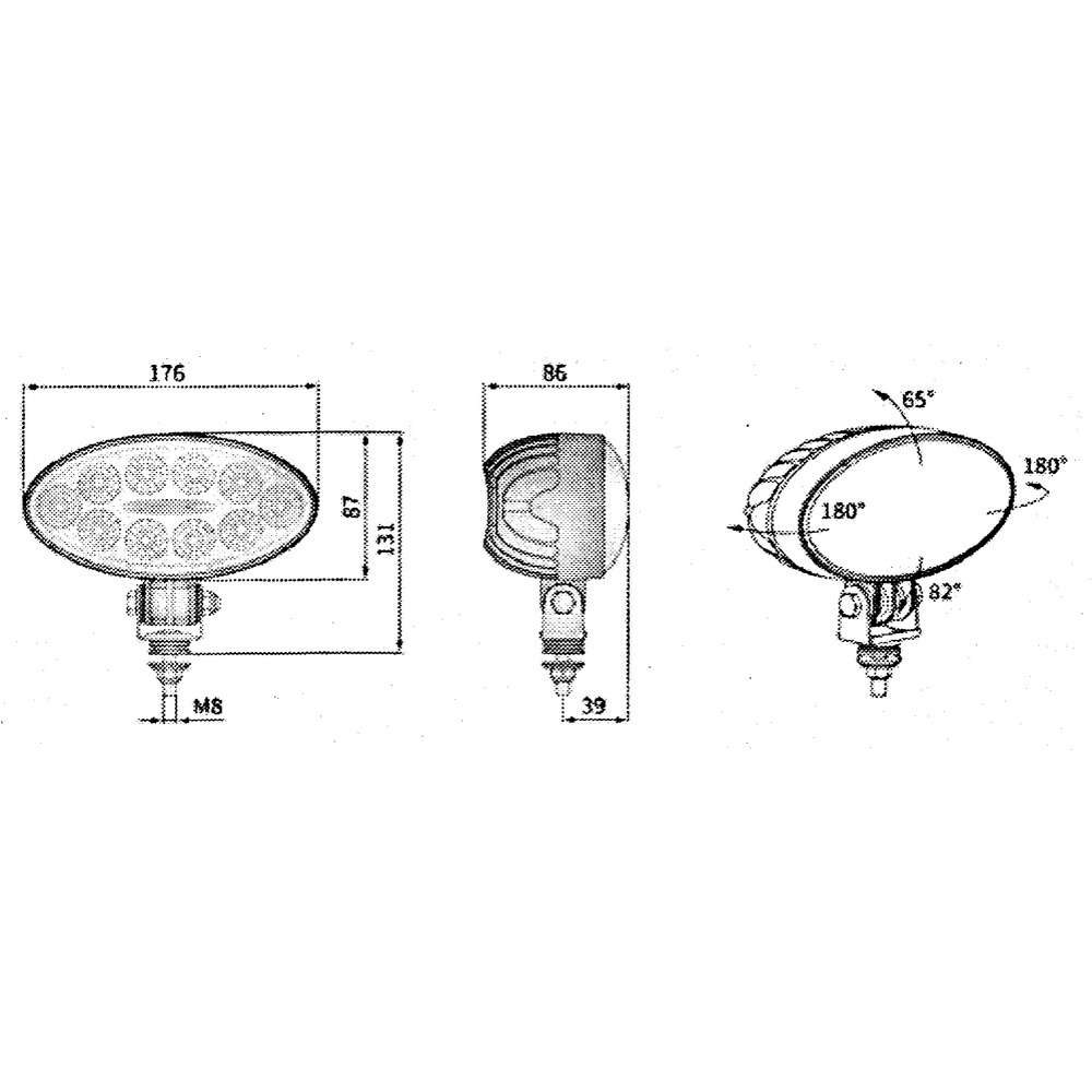 LED Arbeitsscheinwerfer WESEM S-ELLIPSE 3000