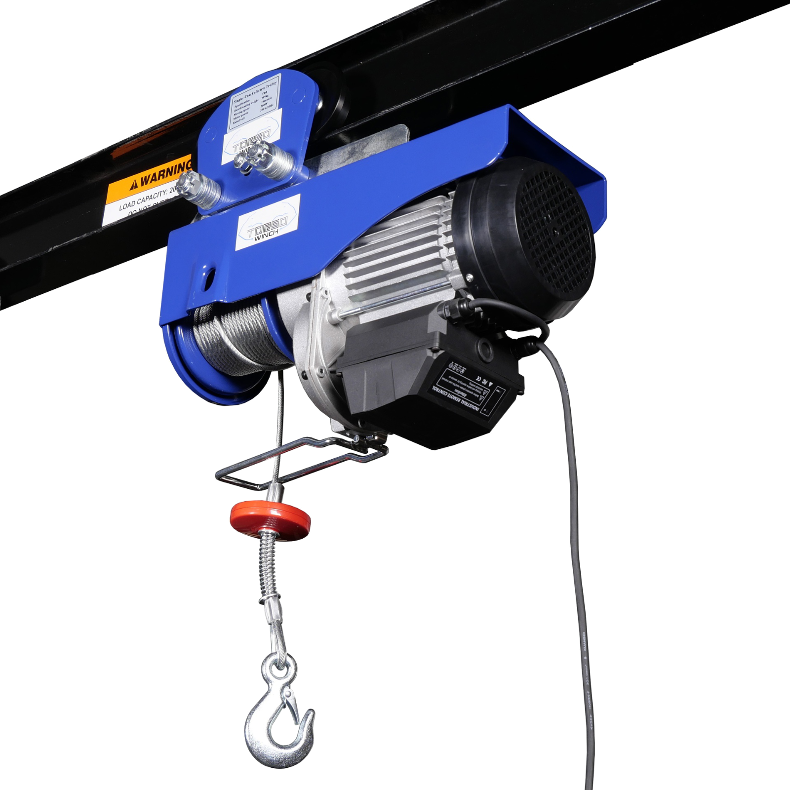 Elektro-Seilwinde 990 Kg mit Fahrwerk und Funk