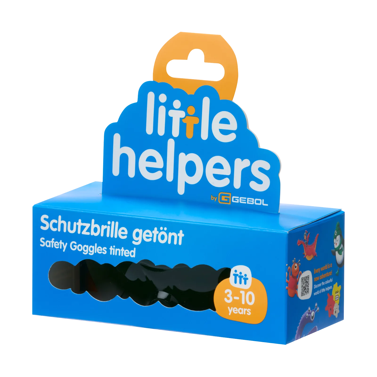 Schutzbrille Kinder getönt Weltall blau