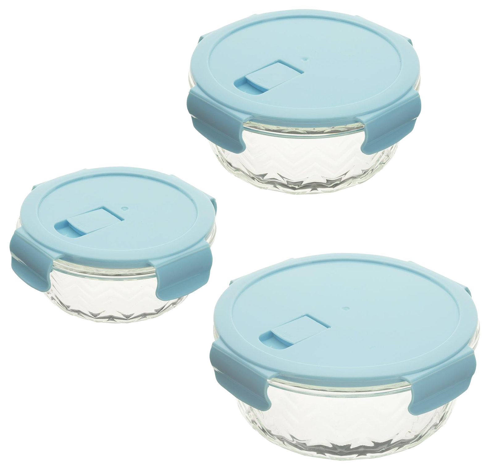Vorratsdosen rund aus Glas 3er Set