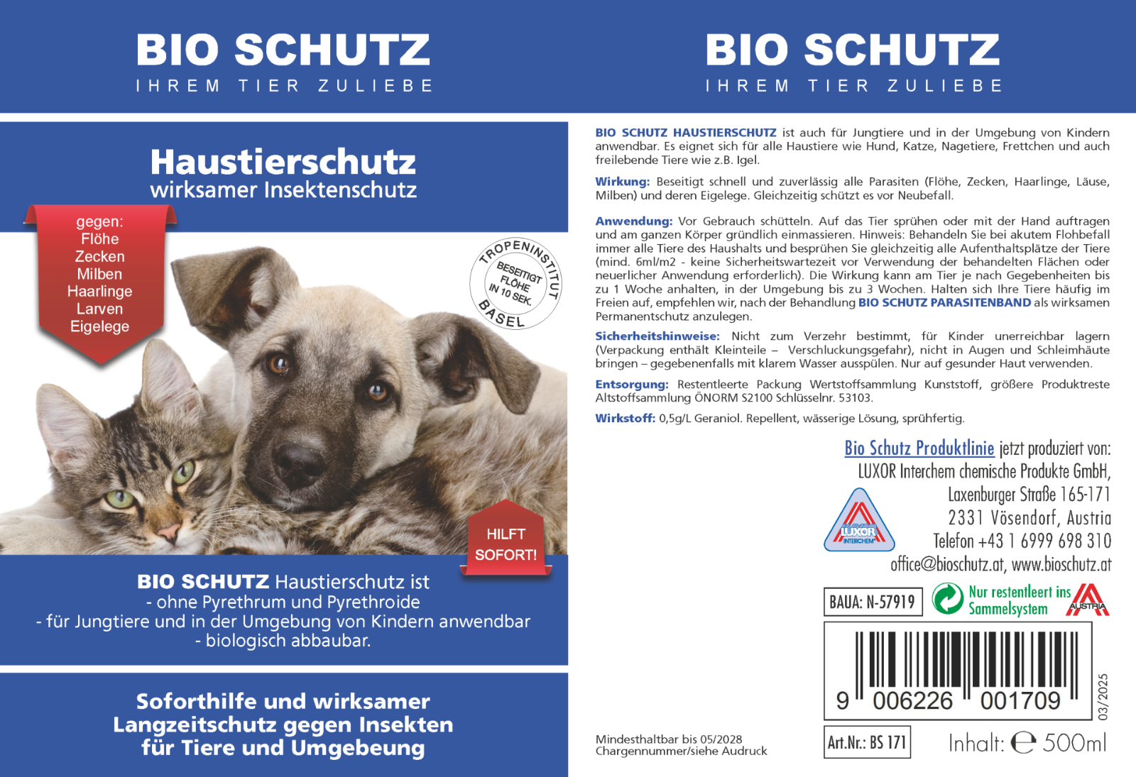 Haustierschutz 400 ml