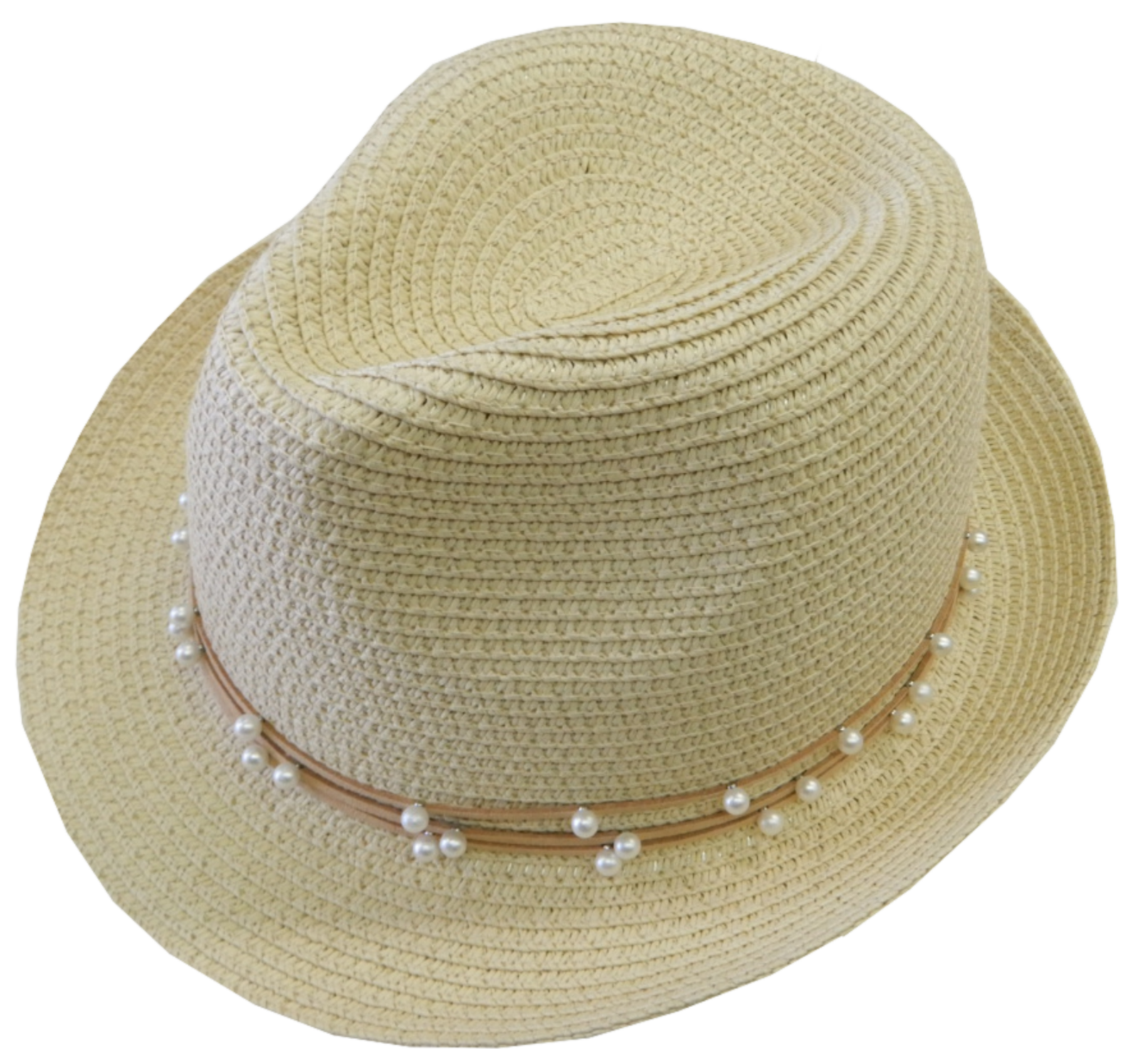 chapeau de paille beige pour femme