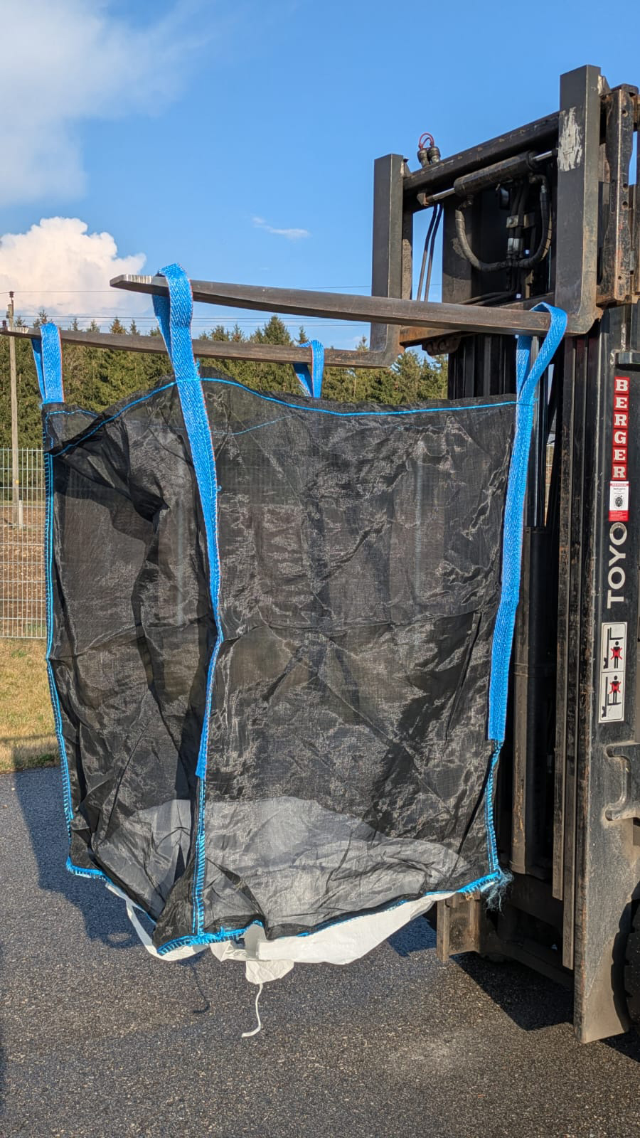 Sac en bois avec fond étoile