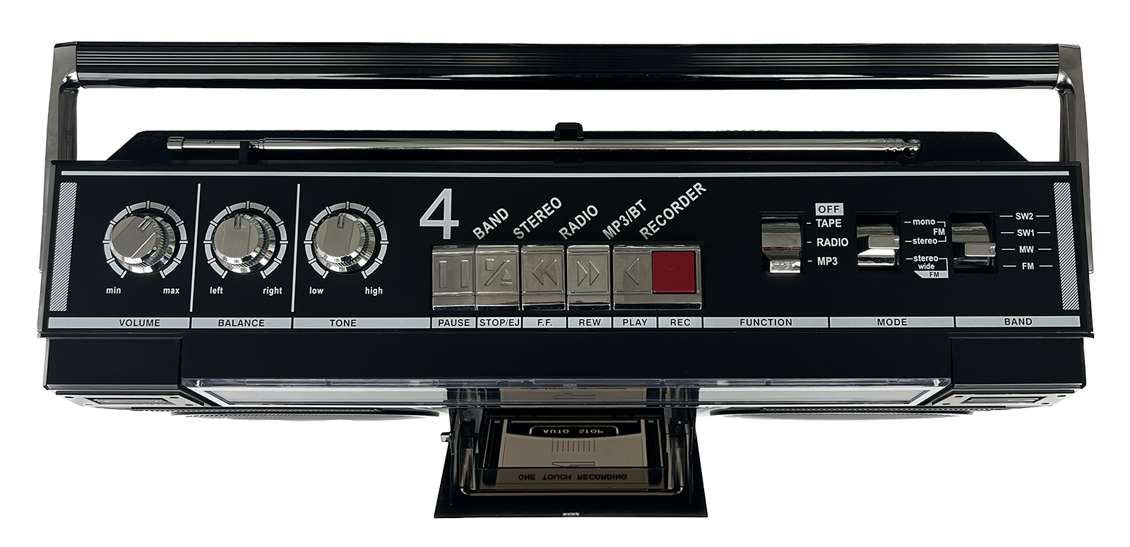 Radio-Kassettenrecorder Retro PCR 1980 BT