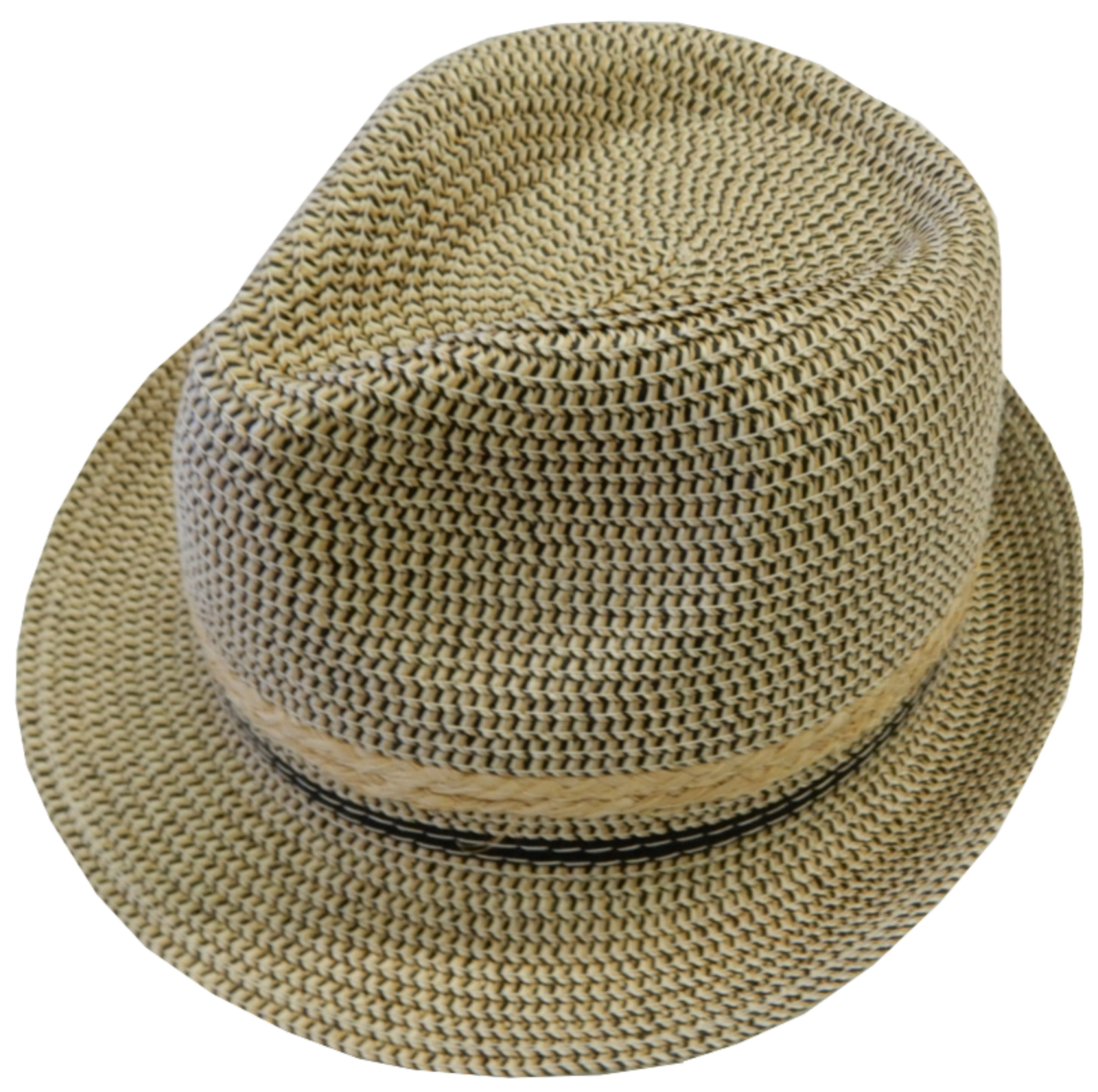 Chapeau de paille beige pour homme