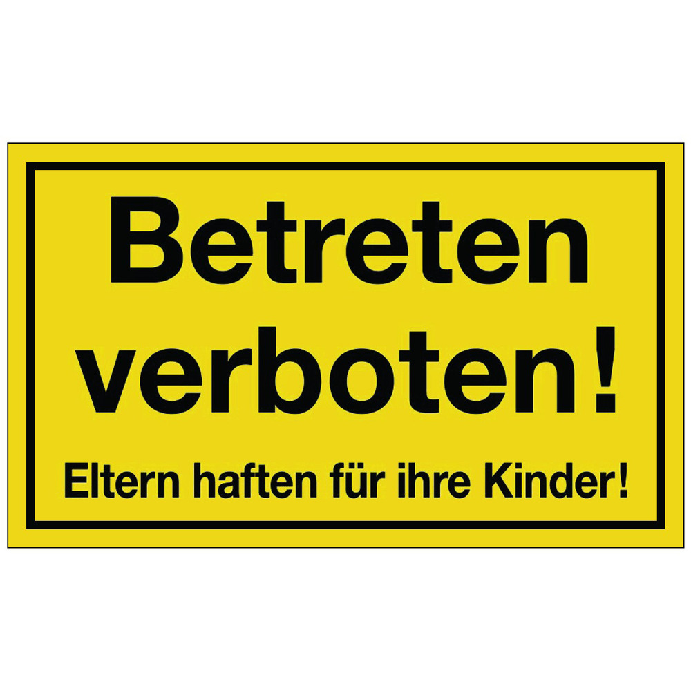 Panneau d'avertissement "Entrée interdite"