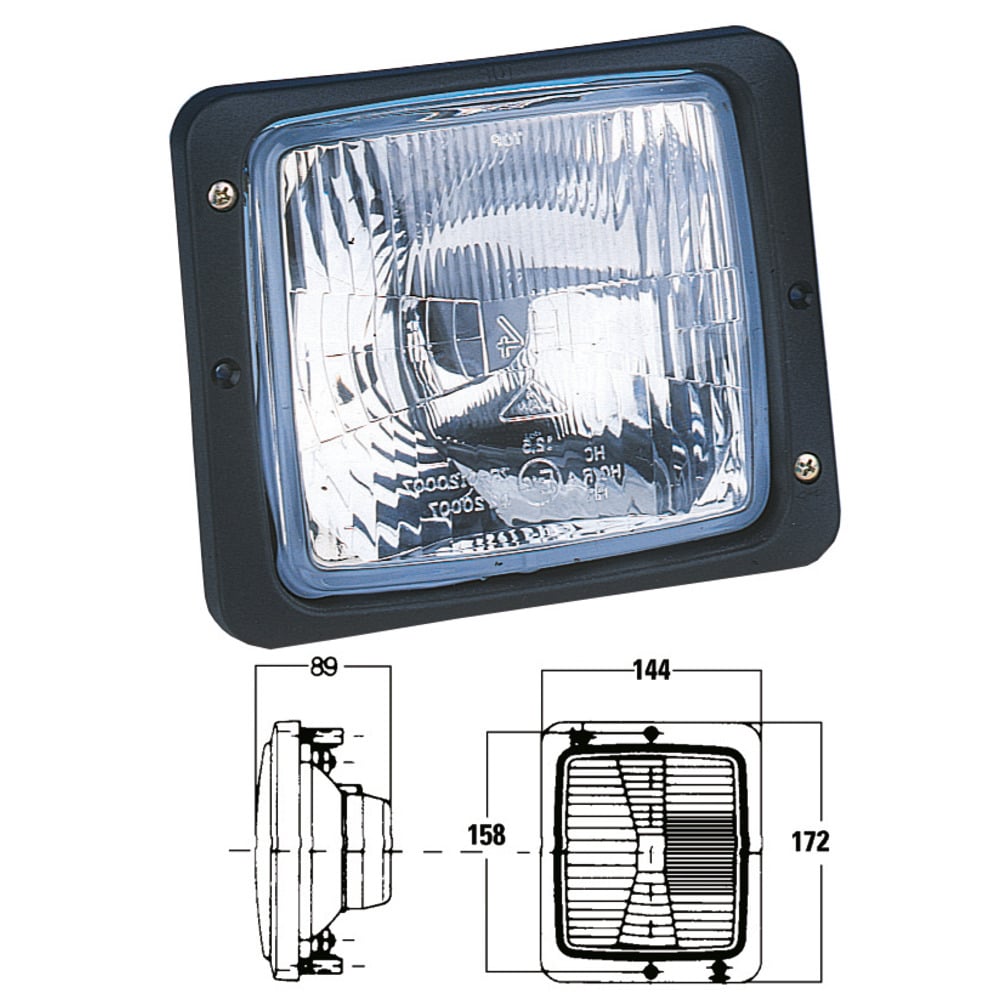 Hauptscheinwerfer für Einbau mit Begrenzungslicht