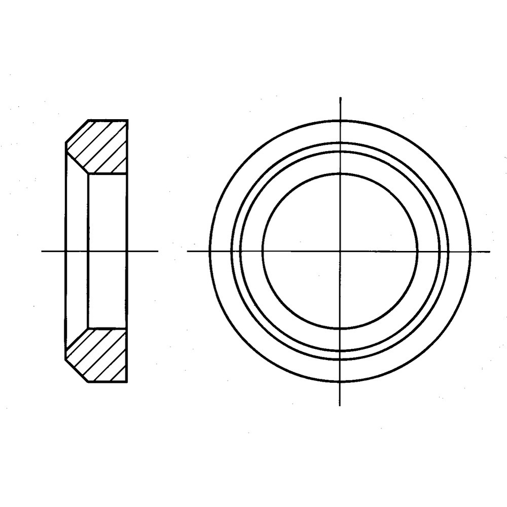 Anneau conique pour fixation porte-couteau
