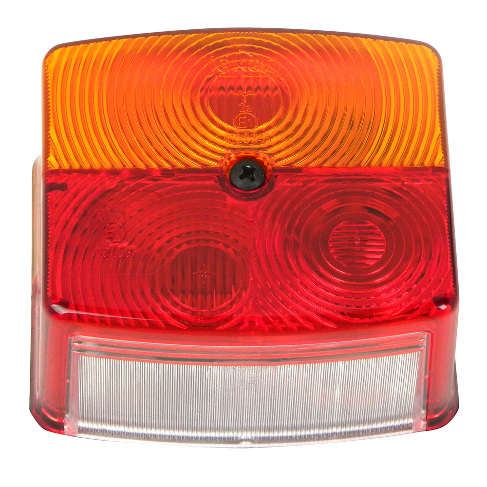 Verre de remplacement jaune/rouge 95x85mm