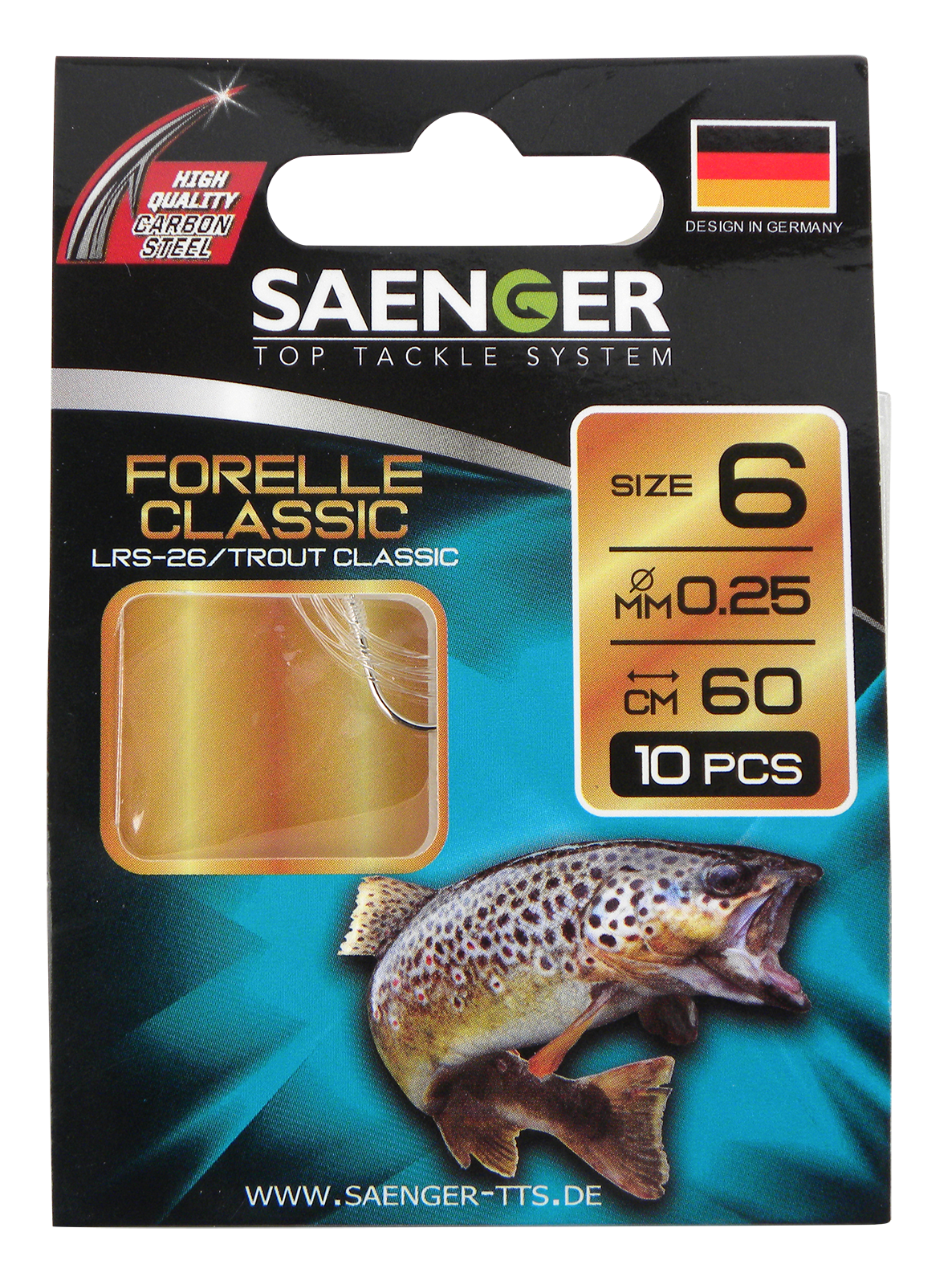 Taille de truite leader. 6 0,20 mm