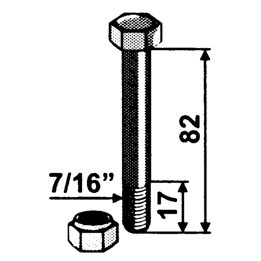 Schraube 7/16' x 82 mm