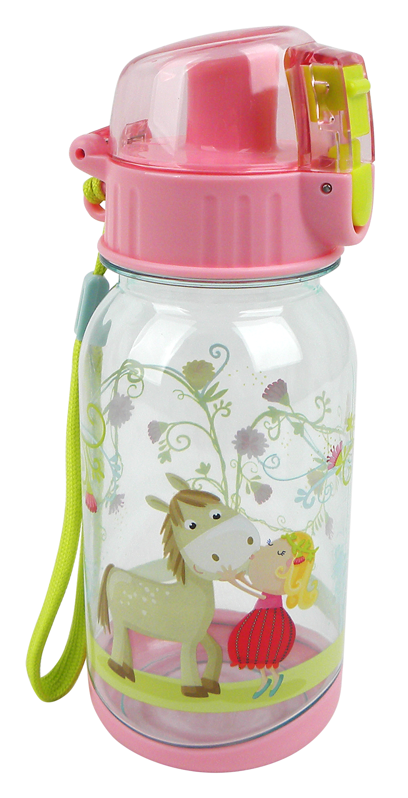 Trinkflasche Kinder rosa Vicki und Pirli