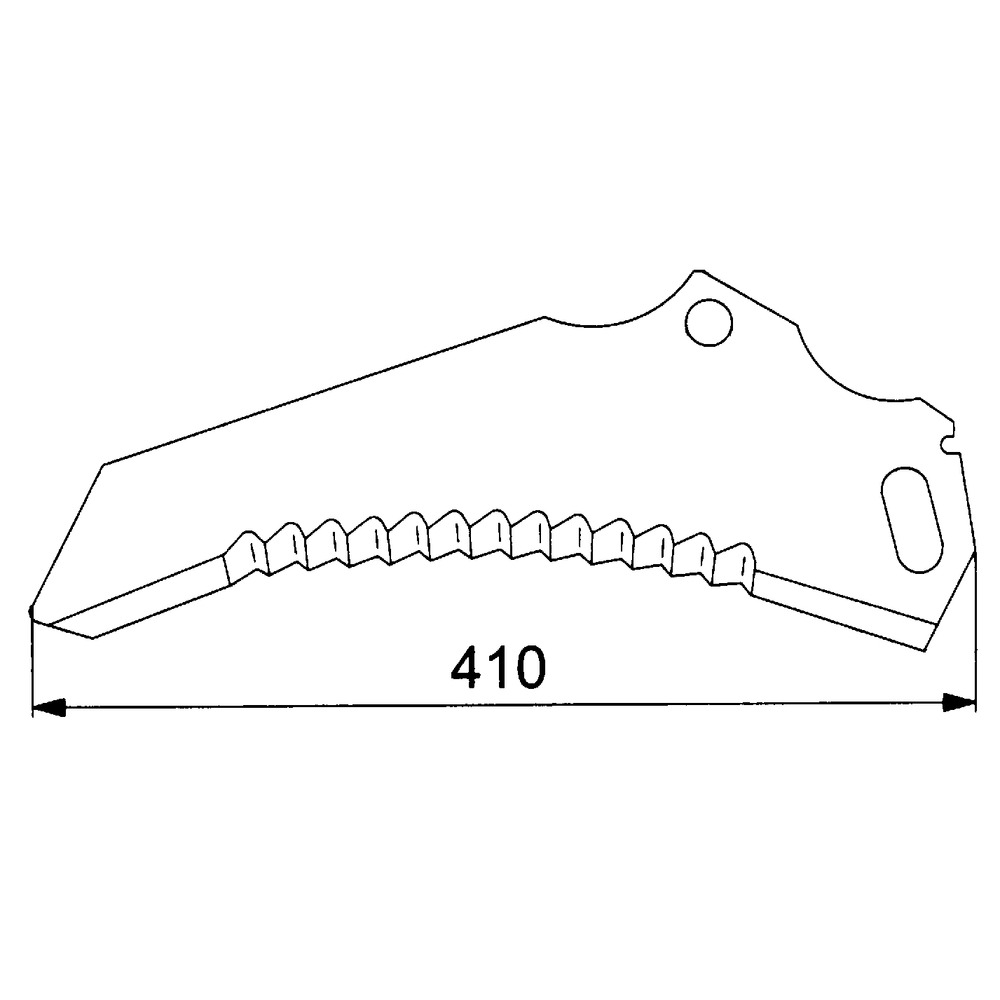 Couteau de chariot de chargement pour PÖTTINGER Siloprofi, Loading Professional, Harvesting Professional