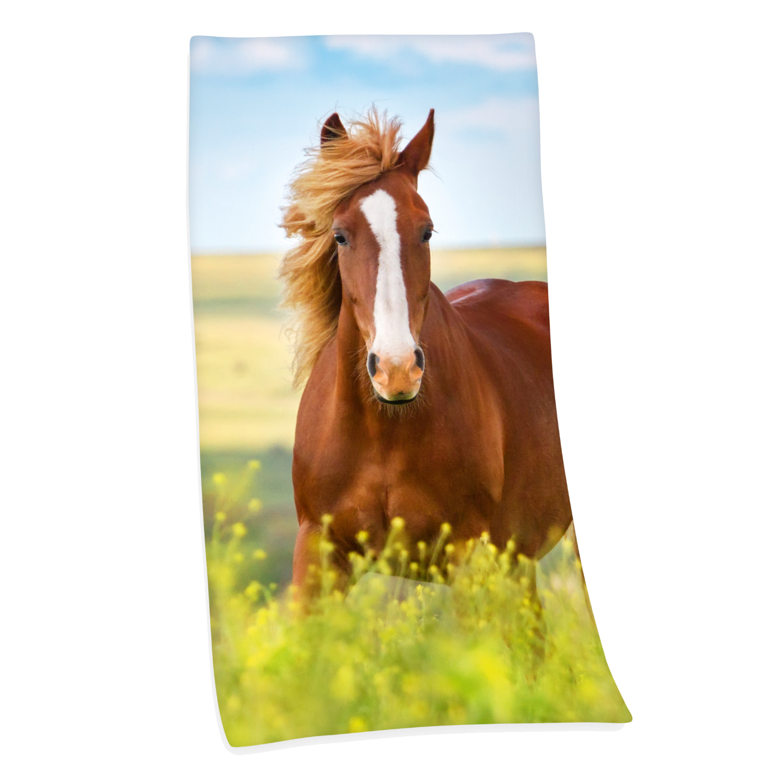 Serviette de bain cheval 75x150 cm