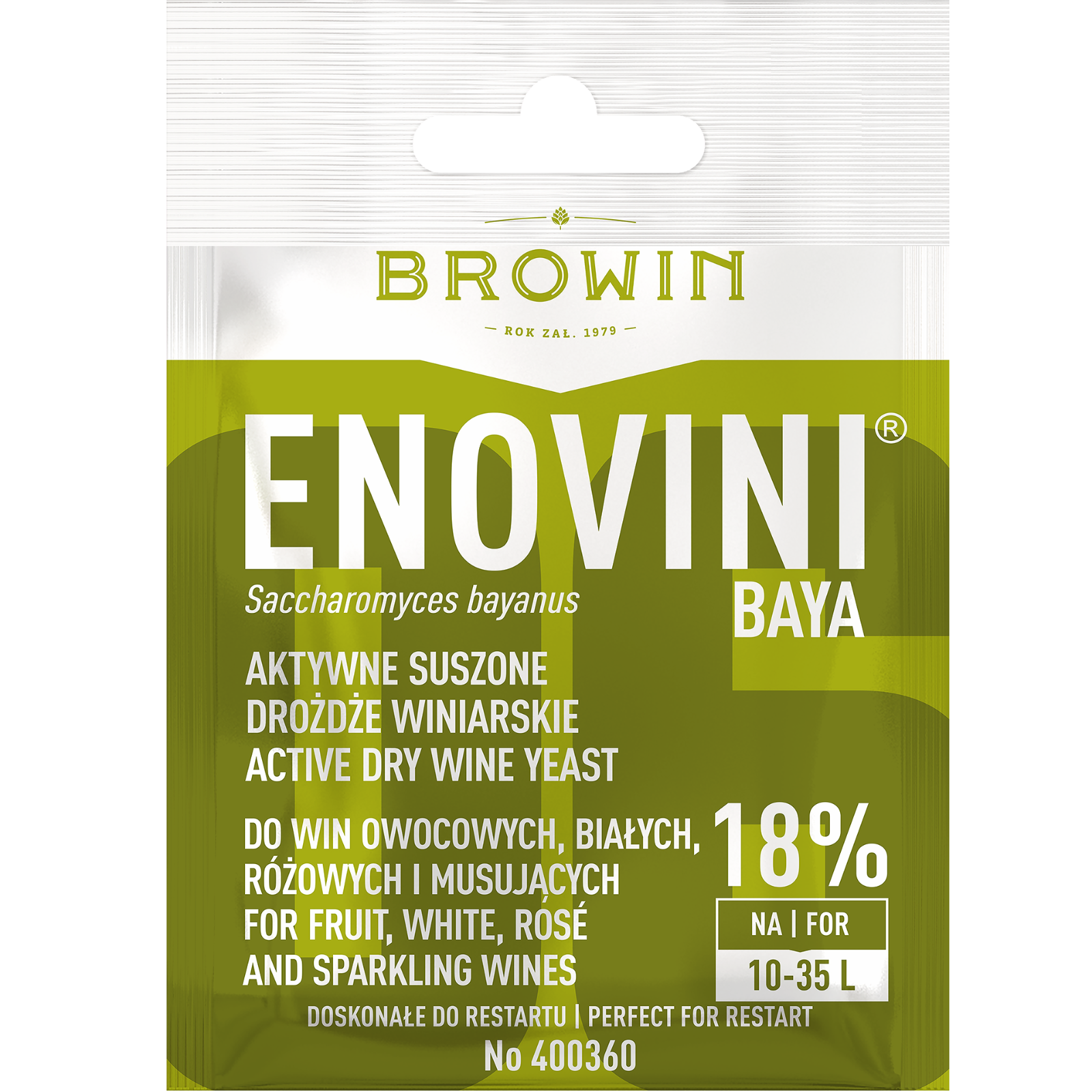 Levure de vin Enovini BAYA,