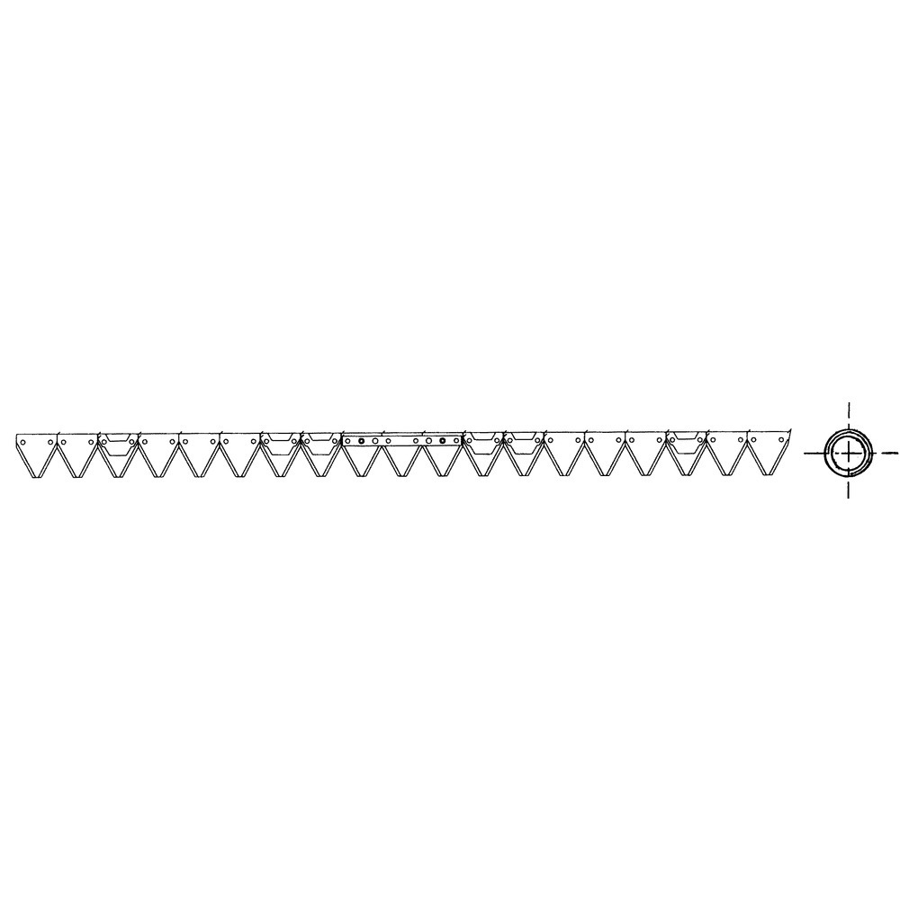 Mähmesser zu Reform Type M2, M3, 111S, 112, 115, 131, ab BJ 78 116, 316, mit Gewindelöcher M8, Lochabstand 152 mm