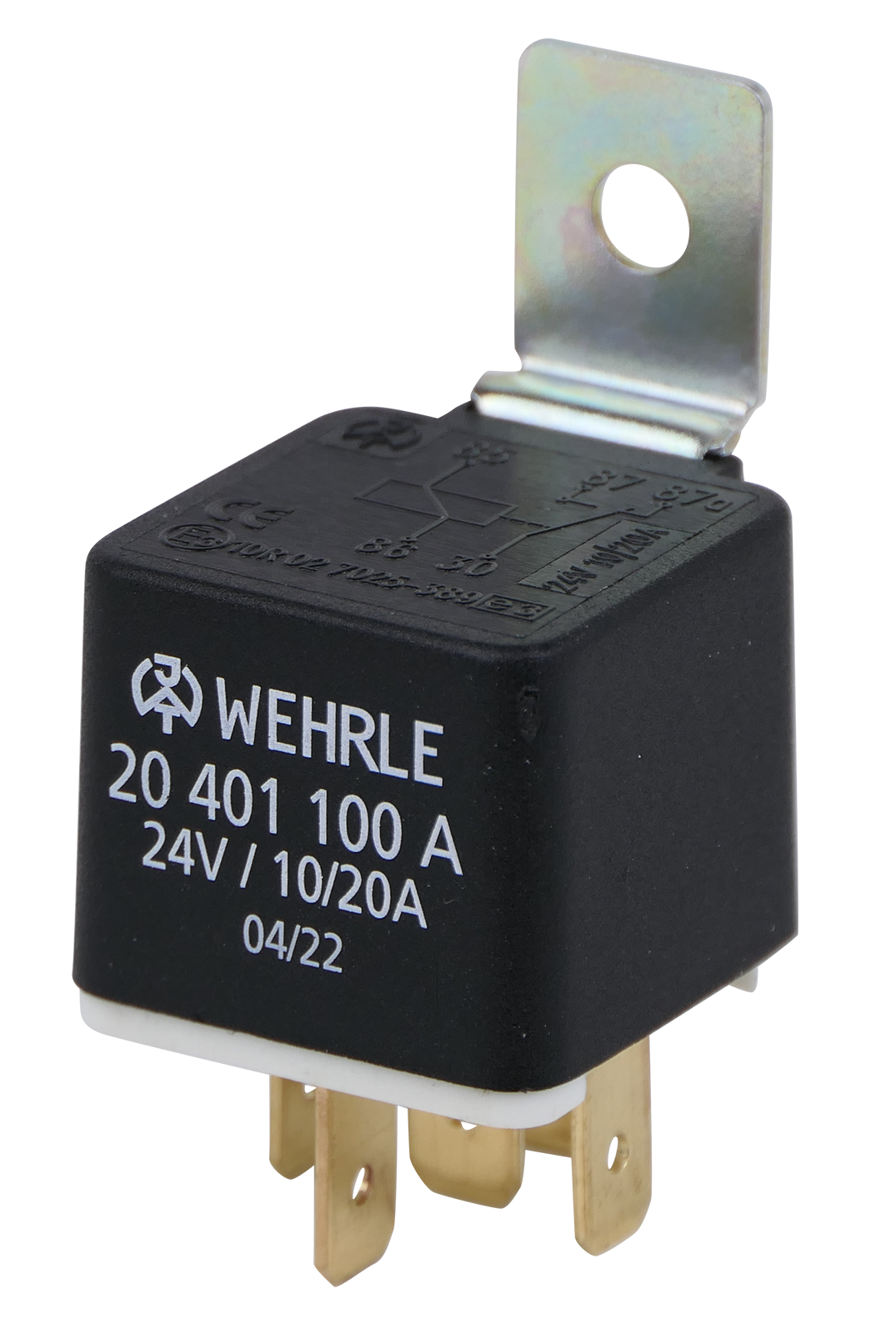 Einschaltrelais 24V 10/20A, Wechsler