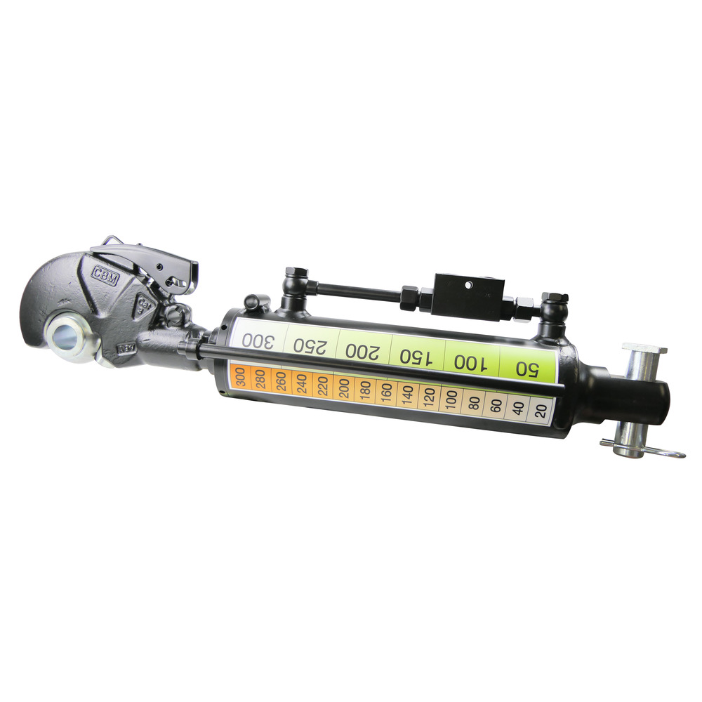 Hydraulischer Oberlenker mit CBM-Fanghaken Kat.3 und mit Bolzen für Gelenkkopf