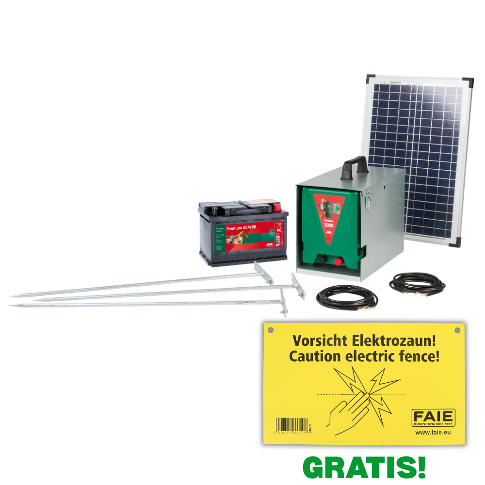 Ensemble solaire électrificateur électrique Savanne 3000